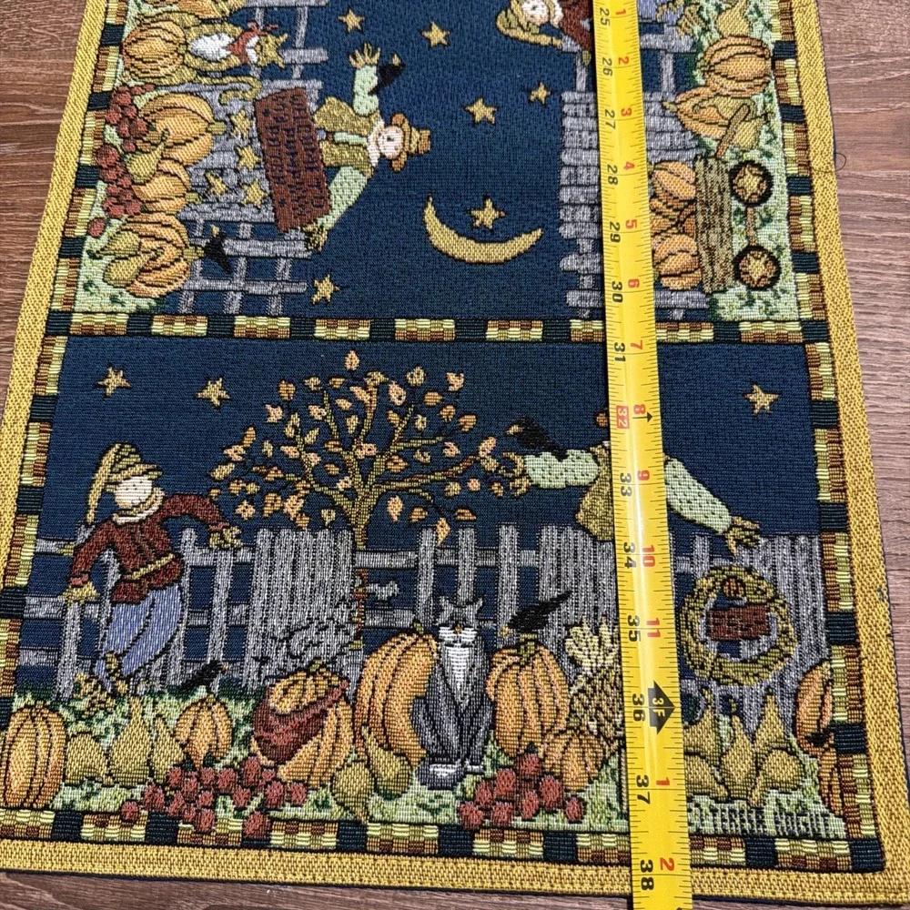 TERESA KOGUT FALL HALLOWEEN TABLE Runner MAT TAPESTRY